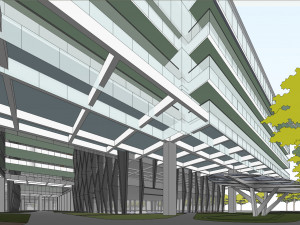 SU model of commercial office building in Qinhuai 3D मॉडल