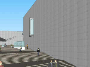 SU model of cultural and sports center office building 3Dモデル
