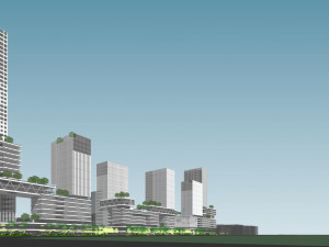 SU model of Jinmen commercial office building 3D 模型