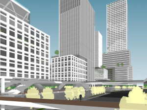 SU model of Jinmen commercial office building 3D 模型