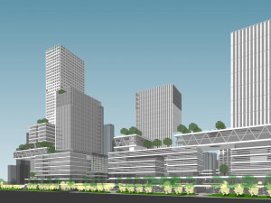 SU model of Jinmen commercial office building 3D 模型
