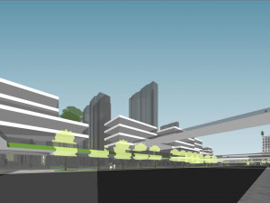 SU model of Jinmen commercial office building 3D 模型
