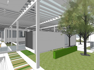 SU model of modern high-rise commercial office building Modelo 3D