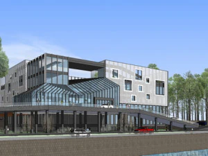 SU model of a multi-story modern office building 3D Model