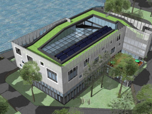 SU model of a multi-story modern office building 3D Model