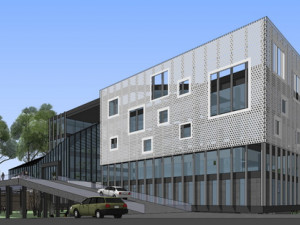 SU model of a multi-story modern office building 3D Model