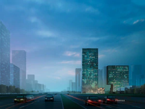 SU model of the modern office building of the CGN Tower 3D Model