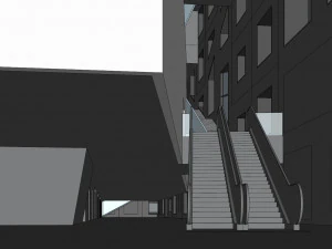 SU model of the modern office building of the CGN Tower 3D Model