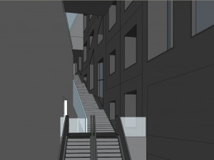 SU model of the modern office building of the CGN Tower Model 3D