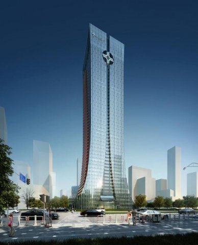SU model of high-rise modern CCCC office building 3D 모델 .c4d .max .obj .3ds .fbx .stl .blend 
