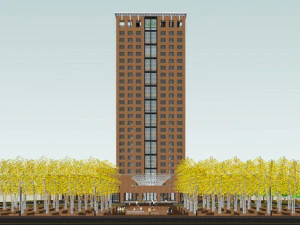 SU model of the office building of Building 3D Model