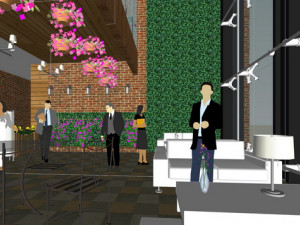 SU model of the office building of Building 3D Модель