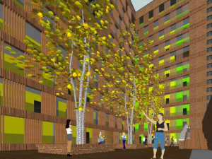 SU model of the office building of Building 3D Модель