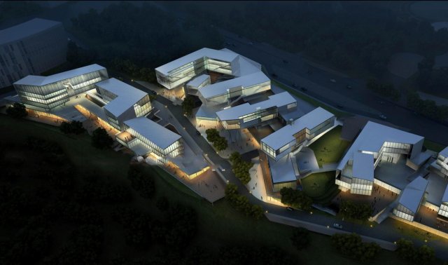 SU model of headquarters base office and commercial buildings 3D Model .c4d .max .obj .3ds .fbx .stl .blend 