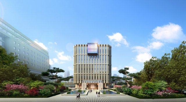 SU model of corporate service center office building 3D Model .c4d .max .obj .3ds .fbx .stl .blend 