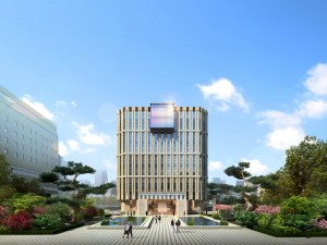 SU model of corporate service center office building 3D Model