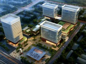 SU model of corporate service center office building 3D Model