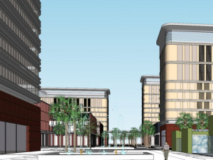 SU model of corporate service center office building 3D Model