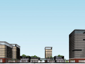 SU model of corporate service center office building 3D Model