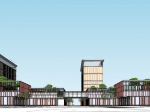 SU model of corporate service center office building 3D Model