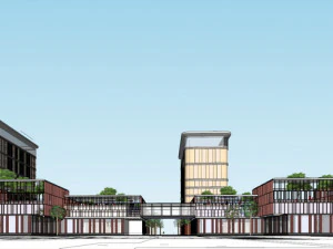 SU model of corporate service center office building 3D Model