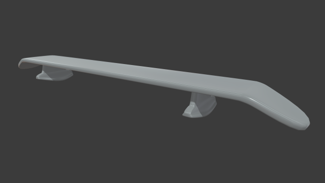 Car Spoiler 01 3Dプリントモデル .c4d .max .obj .3ds .fbx .stl .blend 