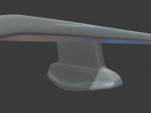 Car Spoiler 01 3Dプリントモデル