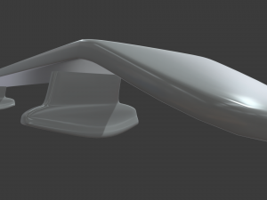 Car Spoiler 01 3Dプリントモデル