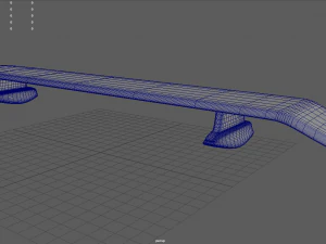Car Spoiler 01 3D Print Model