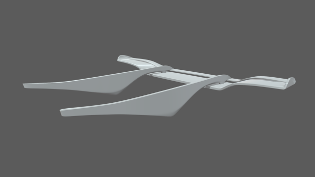 Car Spoiler 02 3D Print Model .c4d .max .obj .3ds .fbx .stl .blend 