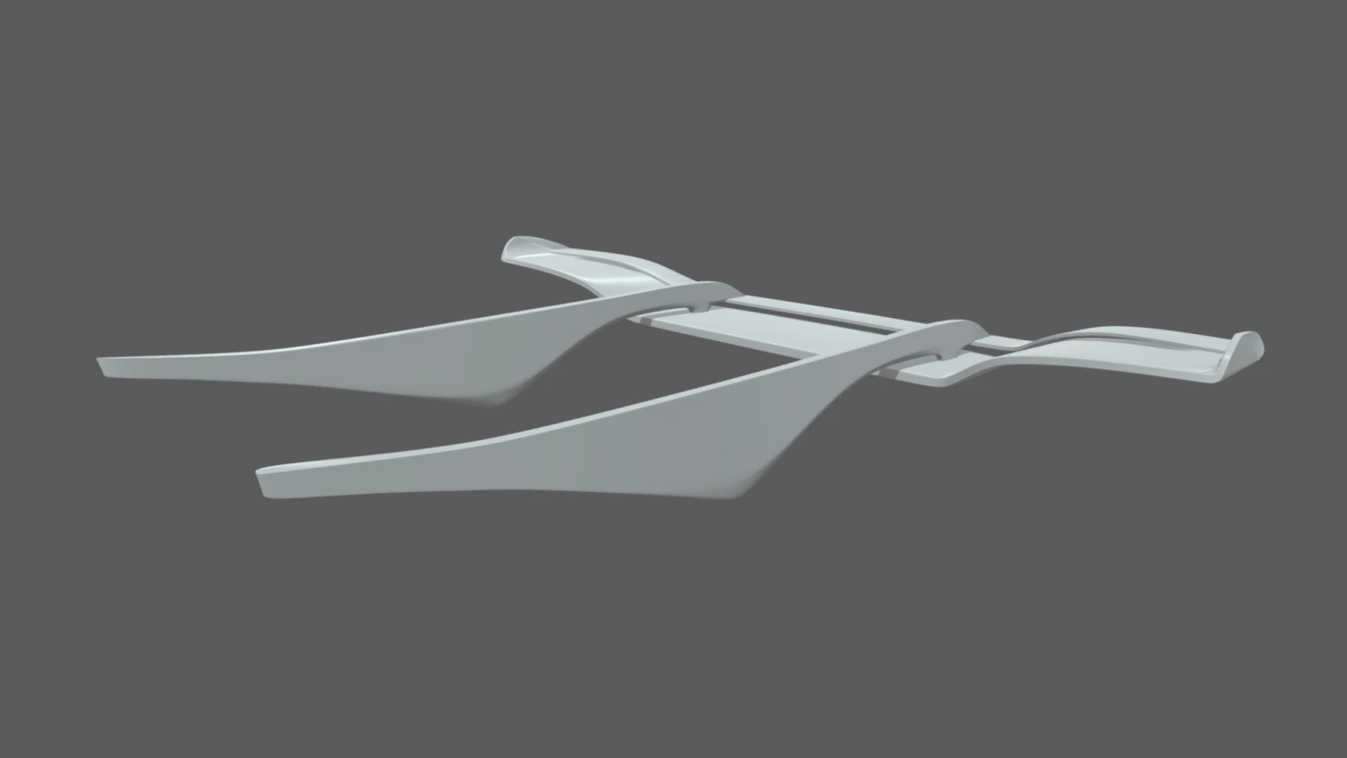 Car Spoiler 02 3D Print Model .c4d .max .obj .3ds .fbx .stl .blend 