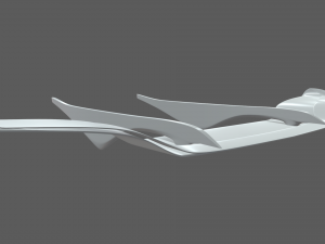 Car Spoiler 02 3D Print Model