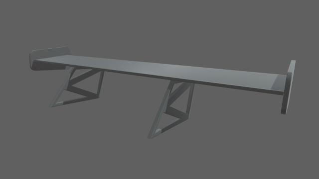 Car Spoiler 06 Modelo de Impressão 3D .c4d .max .obj .3ds .fbx .stl .blend 