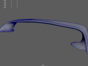 कार स्पॉइलर 07 3D प्रिंट मॉडल