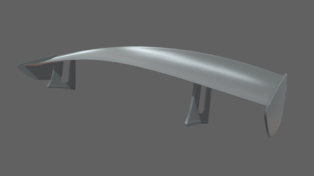 Car Spoiler 08 Modelo de Impressão 3D .c4d .max .obj .3ds .fbx .stl .blend 