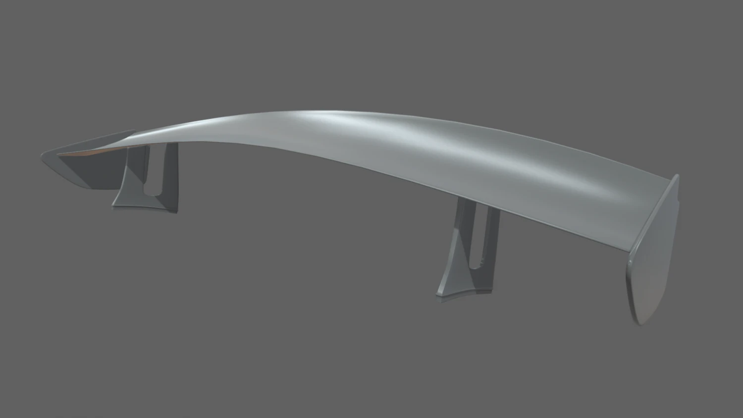 Car Spoiler 08 3D Print Model .c4d .max .obj .3ds .fbx .stl .blend 