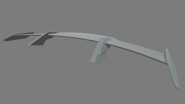 Car Spoiler 09 Model Cetak 3D .c4d .max .obj .3ds .fbx .stl .blend
