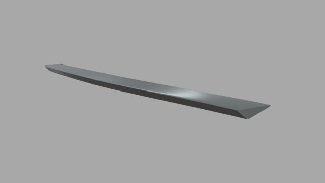 Car Spoiler 012 3Dプリントモデル .c4d .max .obj .3ds .fbx .stl .blend 