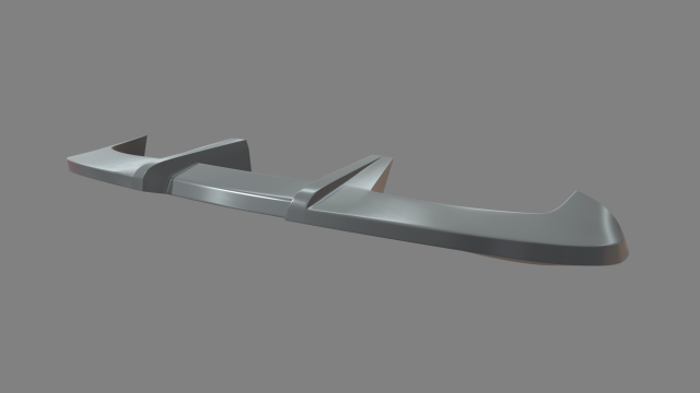 Car Spoiler 014 3D Baskı Modeli .c4d .max .obj .3ds .fbx .stl .blend 