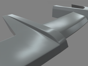 Car Spoiler 014 3D Baskı Modeli