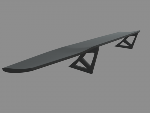 Car Spoiler 015 3Dプリントモデル