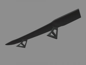 Car Spoiler 015 3Dプリントモデル