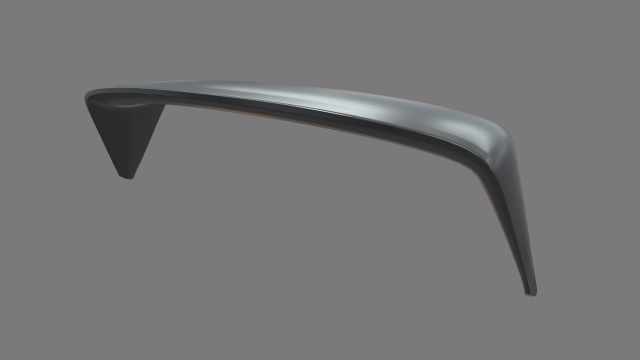 Car Spoiler 016 3D-Druckmodell .c4d .max .obj .3ds .fbx .stl .blend 
