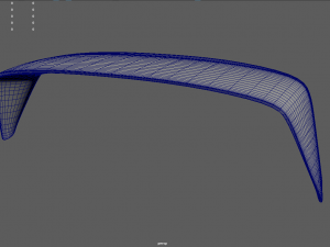 Car Spoiler 016 3D-Druckmodell