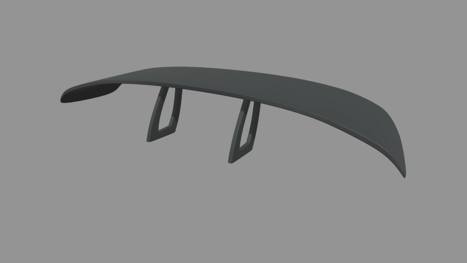 Car Spoiler 017 3D Print Model .c4d .max .obj .3ds .fbx .stl .blend 