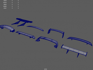 Car Spoiler Pack 01 Modelo de impresión 3D