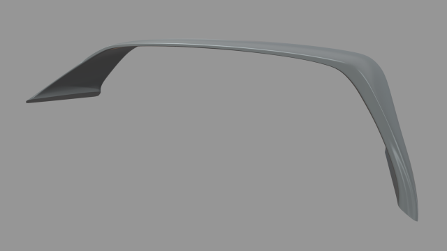 Car Spoiler Toyota Supra 3D 打印模型 .c4d .max .obj .3ds .fbx .stl .blend