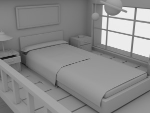 Chinese House Concept Model 3D