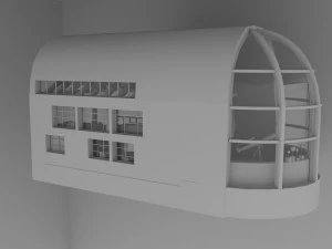 Chinese House Concept 3D Model