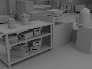 Chinese House Concept 3D Model